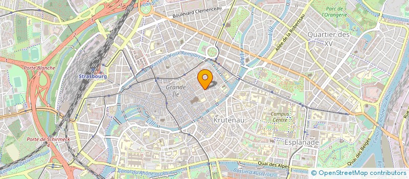 localisation de l'entreprise HIPPOCAMPE à STRASBOURG