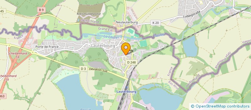 localisation de l'entreprise HIPPOCAMPE  LAUTERBOURG