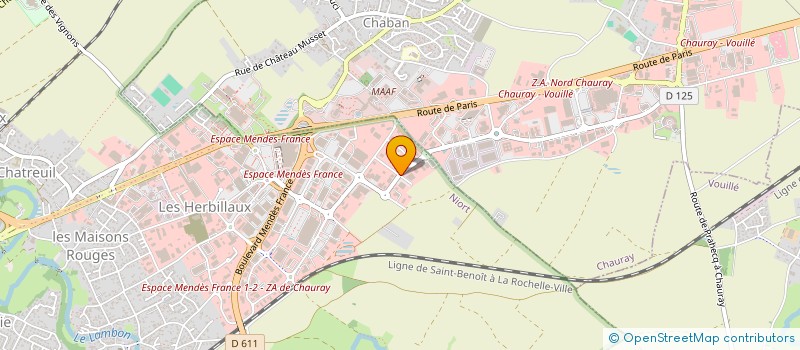 localisation de l'entreprise HIPPOCAMPE  NIORT