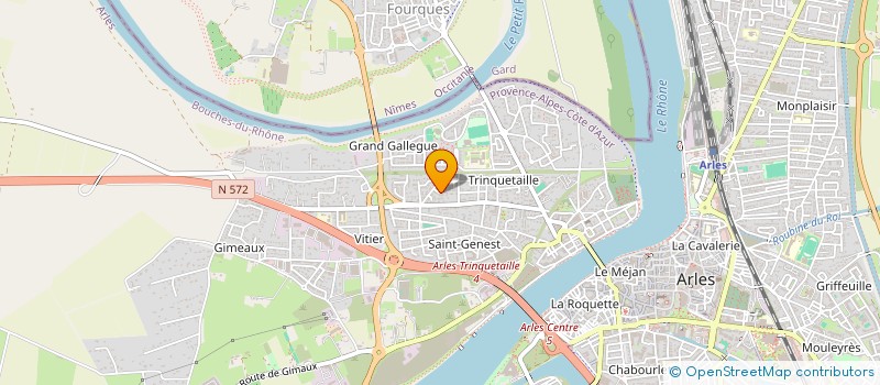 localisation de l'entreprise HIPPOCAMPE à ARLES