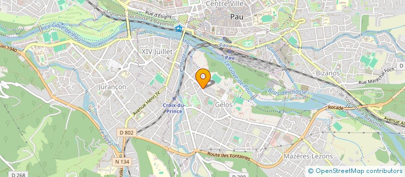 localisation de l'entreprise HIPPOCRATE  GELOS