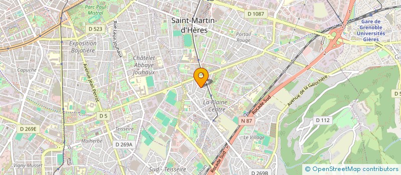 localisation de l'entreprise HIPPOCRATE  SAINT-MARTIN-D'HERES