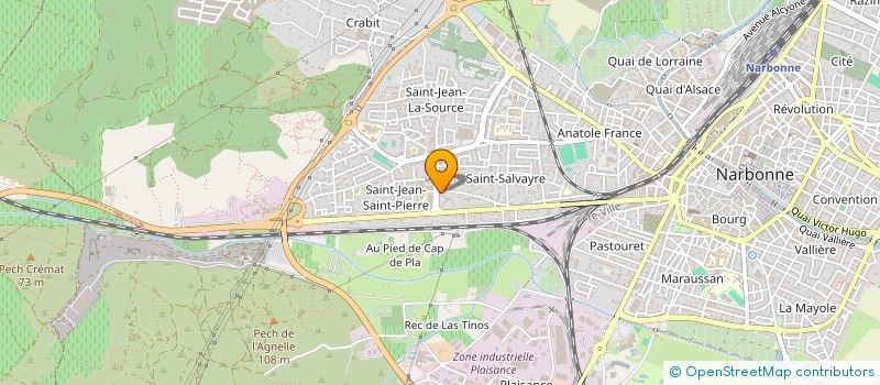 localisation de l'entreprise HIPPOCRATE à NARBONNE
