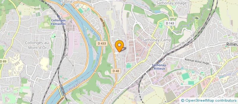 localisation de l'entreprise HIPPOCRATE  FONTAINES SUR SAONE