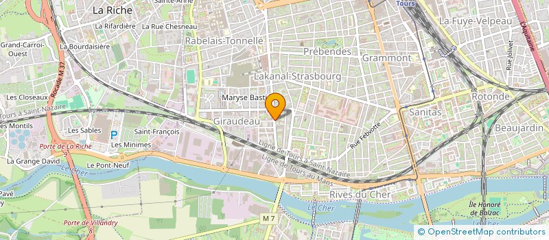 localisation de l'entreprise HIPPOCRATE IMMOLIERE  TOURS