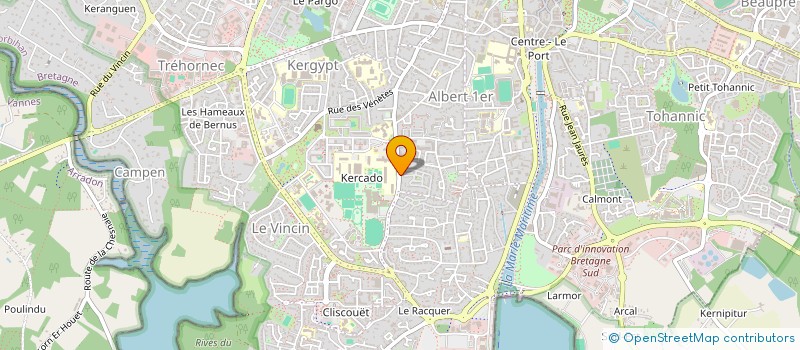 localisation de l'entreprise HIPPOCRATE TRANSACTIONS à VANNES