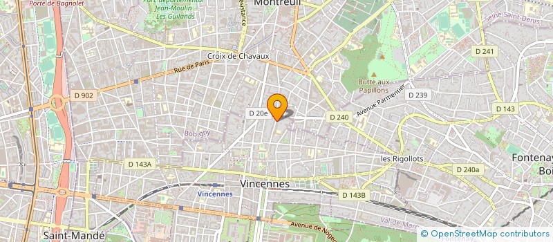 localisation de l'entreprise HIPPODATA à VINCENNES