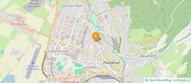 localisation de l'entreprise HIPPODROME à PONTARLIER