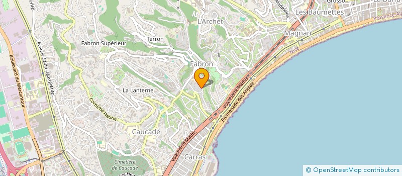 localisation de l'entreprise HIPPOLAND à NICE