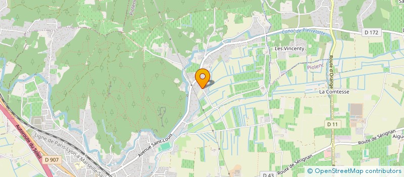 localisation de l'entreprise HIPPOLYTE  PIOLENC