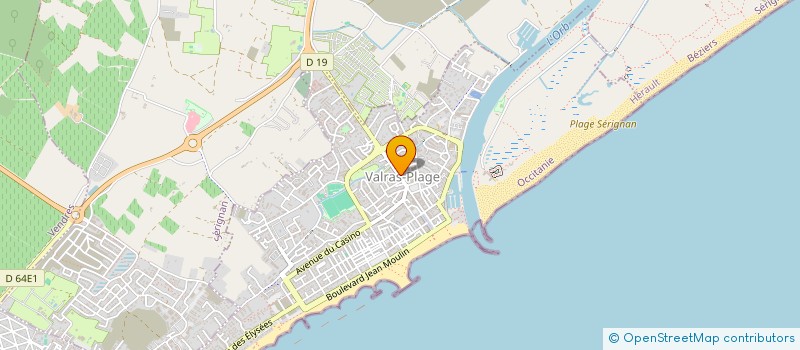 localisation de l'entreprise HIPPOLYTE-PHILIPPE-FABIENNE  VALRAS-PLAGE