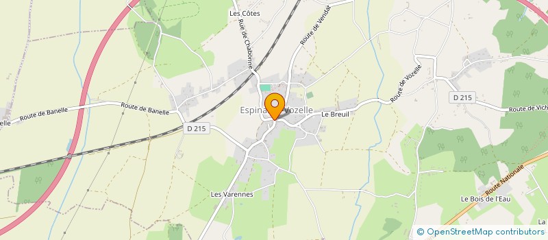 localisation de l'entreprise HIPPOMANIA à ESPINASSE-VOZELLE