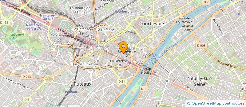 localisation de l'entreprise HIPPOPOTAMUS PORTE DES LILAS à COURBEVOIE