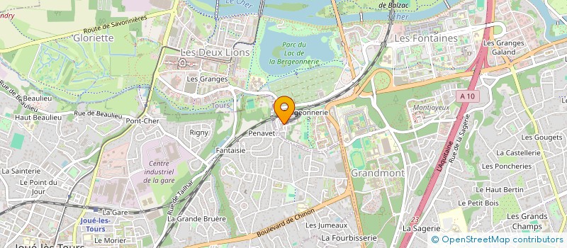localisation de l'entreprise HIPPOS TRANS à TOURS