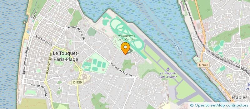 localisation de l'entreprise HIPPOTEL  LE TOUQUET-PARIS-PLAGE