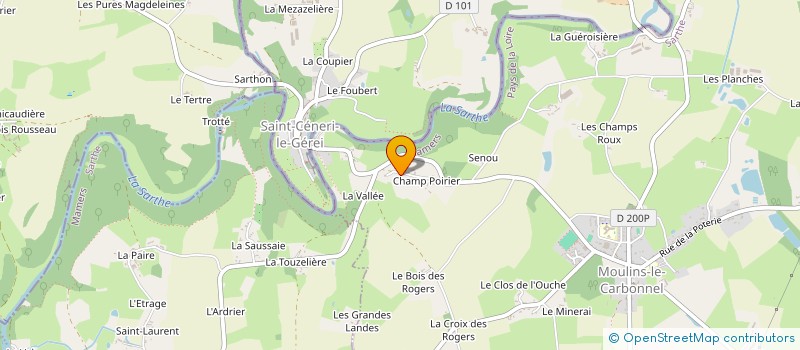 localisation de l'entreprise HIPPOVET  MOULINS-LE-CARBONNEL