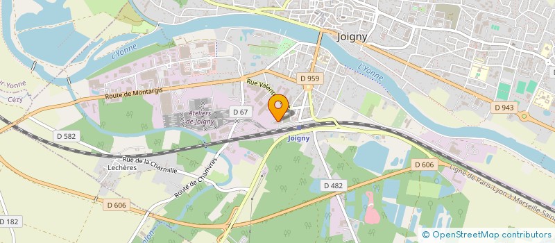 localisation de l'entreprise HIPPSO à JOIGNY