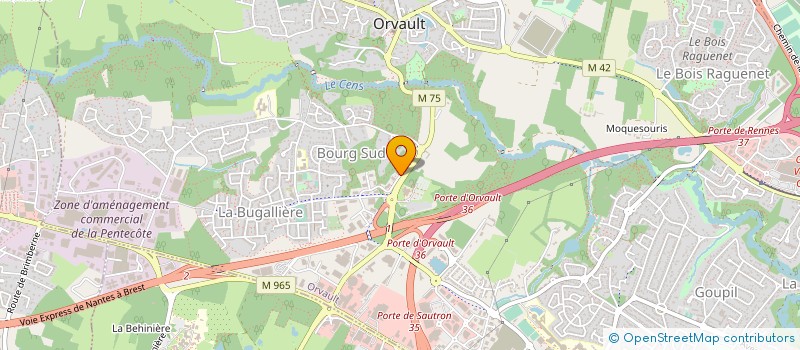 localisation de l'entreprise HIPRA FRANCE à ORVAULT