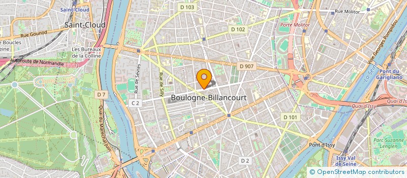 localisation de l'entreprise HIPTO GROUPE  BOULOGNE-BILLANCOURT