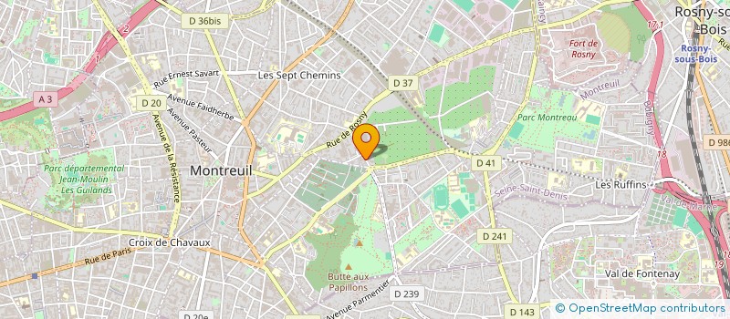localisation de l'entreprise HIRAM à MONTREUIL