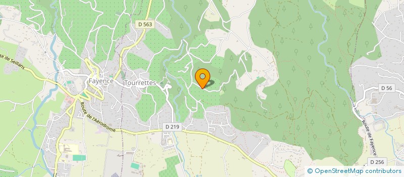 localisation de l'entreprise HIRAM  TOURRETTES