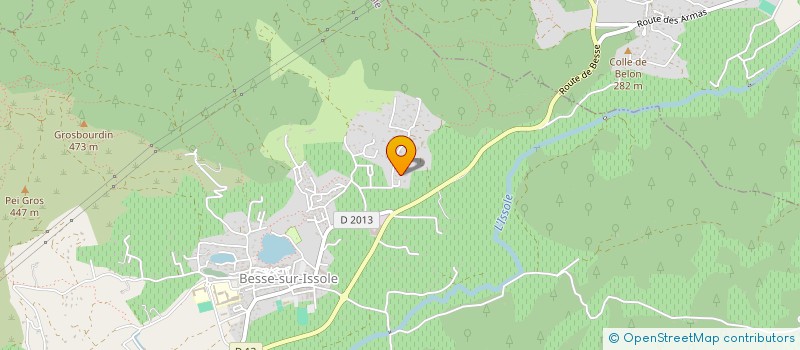 localisation de l'entreprise HIRAM  BESSE-SUR-ISSOLE