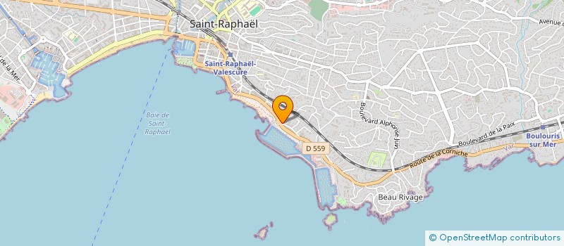localisation de l'entreprise HIRAM ABYS  SAINT-RAPHAEL