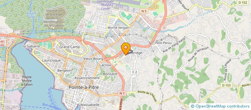 localisation de l'entreprise HIRAM PILIERIS  LES ABYMES