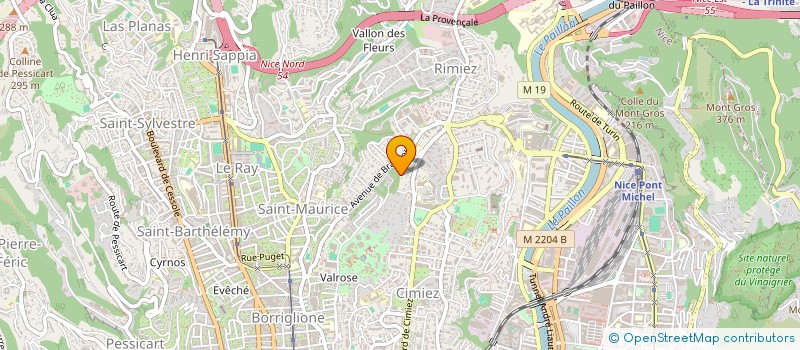 localisation de l'entreprise HIRAMS  NICE