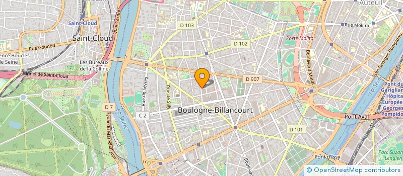 localisation de l'entreprise HIRE SAS à BOULOGNE-BILLANCOURT