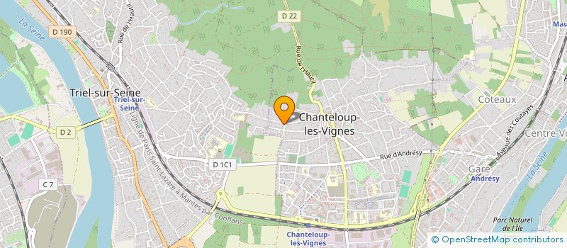 localisation de l'entreprise HIRNA à CHANTELOUP-LES-VIGNES