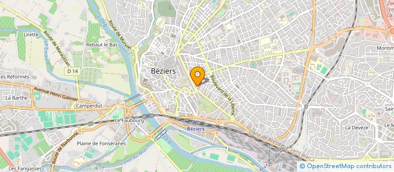 localisation de l'entreprise HIROKO  BEZIERS