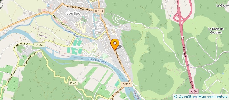 localisation de l'entreprise HIRONDE Y & DESTREL DANIELLE & CHRISTIAN  SOUILLAC