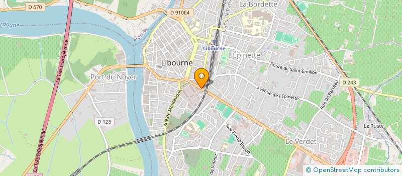 localisation de l'entreprise HIRONDELLE DU PRINTEMPS à LIBOURNE