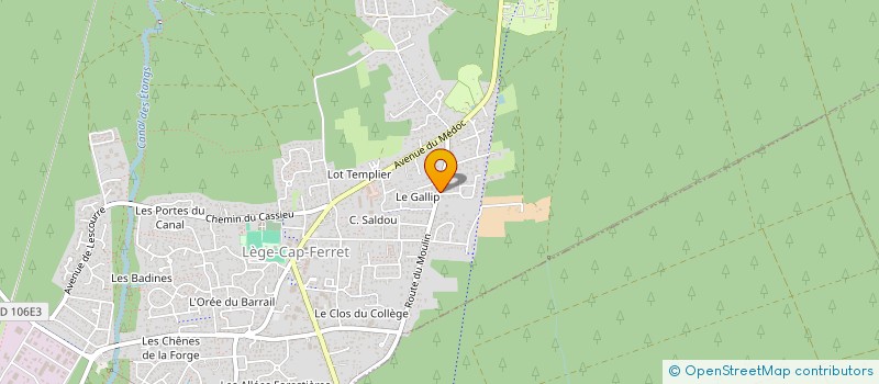 localisation de l'entreprise HIRONDELLES PROJECTS  LEGE-CAP-FERRET