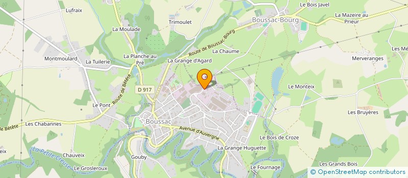 localisation de l'entreprise HIRONDELLES VAUCLUSIENNES CONSTRUCTION à BOUSSAC