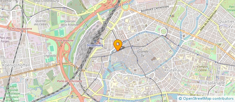 localisation de l'entreprise HIRSCH EXPERTISE COMPTABLE ET CONSEIL à STRASBOURG