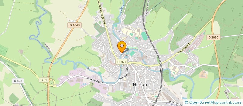 localisation de l'entreprise HIRSON DISTRIBUTION  HIRSON