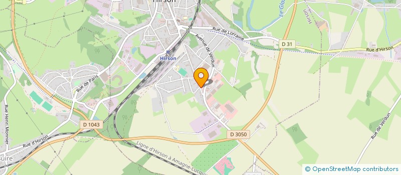 localisation de l'entreprise HIRSON LAVAGE à HIRSON