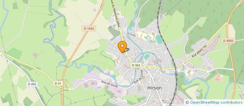 localisation de l'entreprise HIRSONAISSANCE à HIRSON