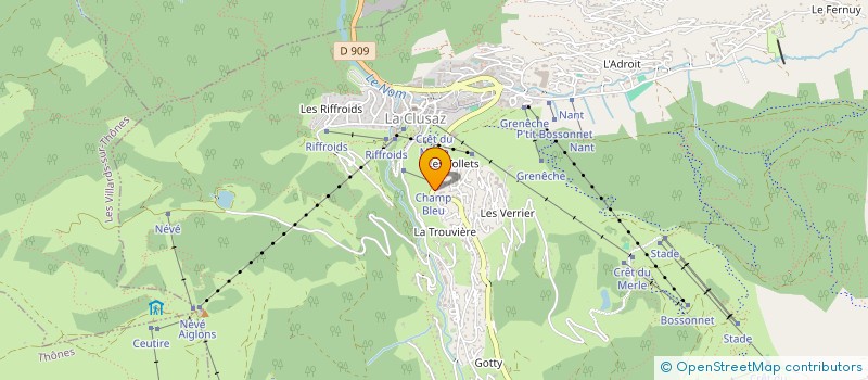 localisation de l'entreprise HIRT à LA CLUSAZ