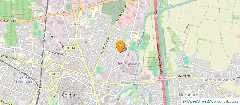 localisation de l'entreprise HIRTEVAC  COLMAR
