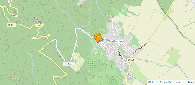 localisation de l'entreprise HIRTZENSTEIN-SCHNEIDER  WATTWILLER