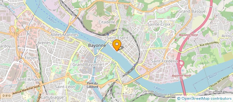 localisation de l'entreprise HIRU - ATELIER D ARCHITECTURES à BAYONNE