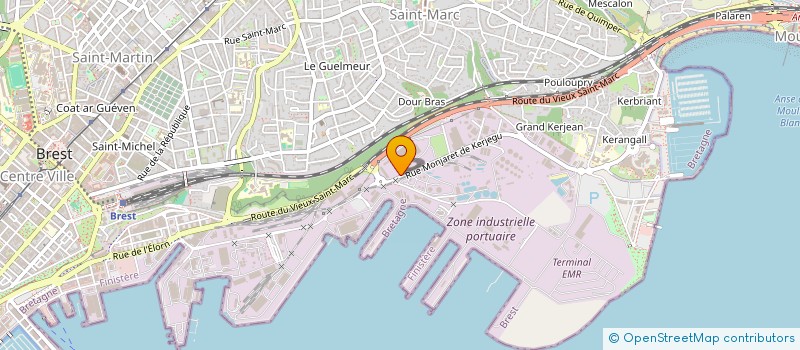 localisation de l'entreprise HIRU ENVIRONNEMENT à BREST