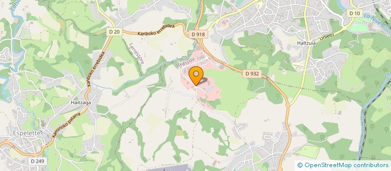 localisation de l'entreprise HIRUKIA à ITXASSOU