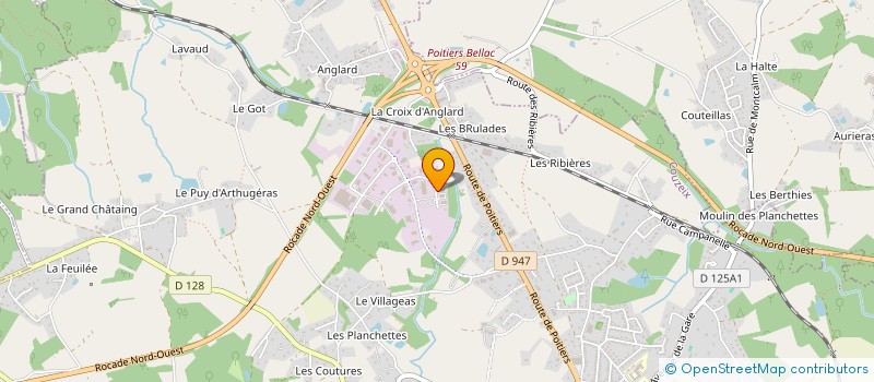 localisation de l'entreprise HIRUN à COUZEIX