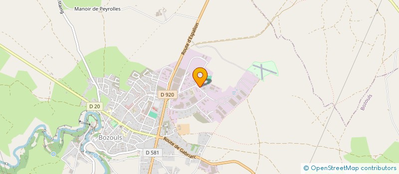 localisation de l'entreprise HIRVI  BOZOULS