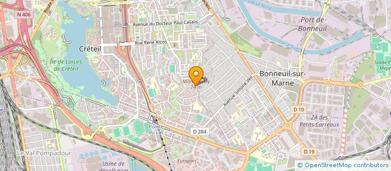 localisation de l'entreprise HISAP BATIMENT  CRETEIL