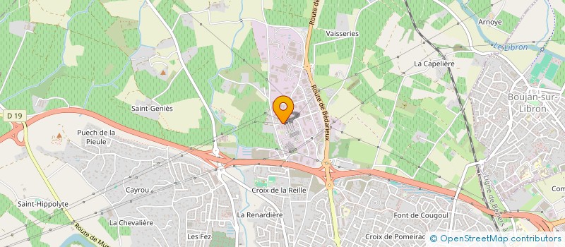localisation de l'entreprise HISAR CONSTRUCTION à BEZIERS